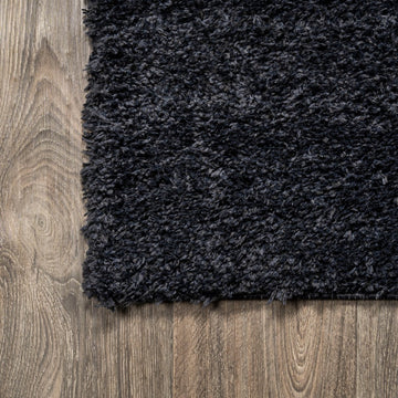 Groovy Solid Shag Area Rug